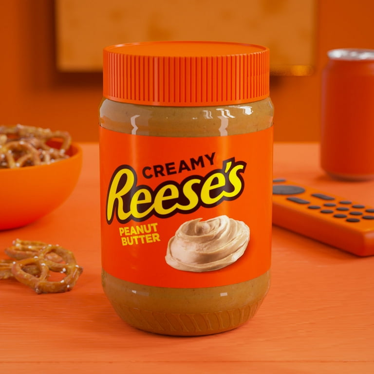  Wyked Yummy Reese's Peanut Butter Bundle with (2) 18 Ounce  Jars of Creamy Peanut Butter and 1 Spreader Plastic Knife Jar Scraper :  Grocery & Gourmet Food