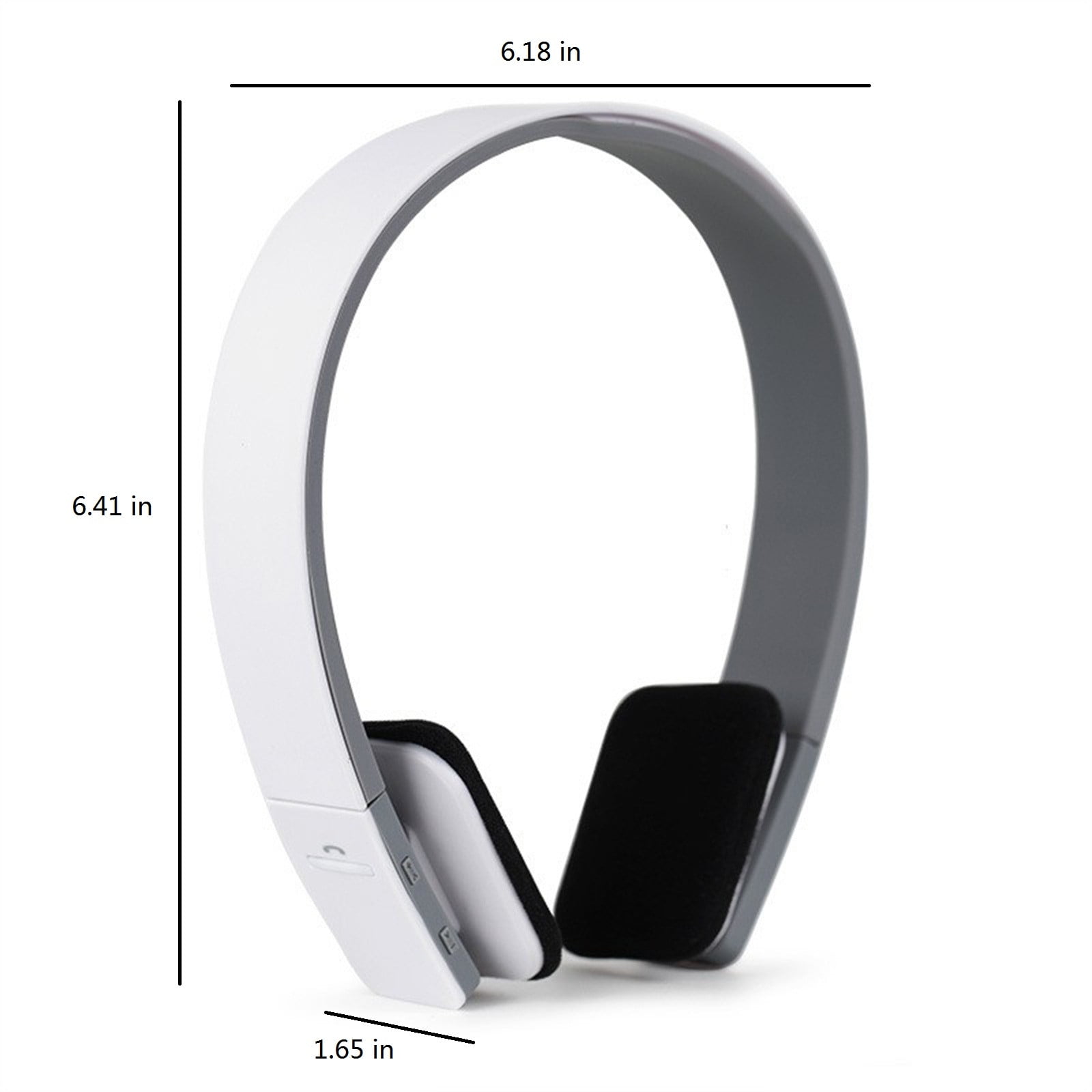 Active Noise Cancelling Headphones Bluetooth Headphones Wireless Headphones Over Ear with Microphone Deep Bass, Comfortable Protein Earpads, 30 Hours Playtime for Travel/Work - White