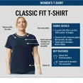 thumbnail image 7 of Gildan Women's Short Sleeve T-Shirt 100% Cotton Classic Fit Crew Neck Solid Color Tee (Light-Blue, L), 7 of 7