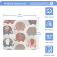 thumbnail image 4 of Cute Colorful Elephants Washcloth 12x12in Set, 6 Pack Absorbent Cotton Towel Square Kitchen Dishes Towels, Soft Cleaning Face Hand Towel Fast Drying, 4 of 7