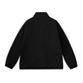 thumbnail image 3 of Fengqque Men's Color Block Lightweight Windbreaker Jacket Zip Up Jacket Outerwear Outdoor Varsity Jacket Black 6(L), 3 of 8