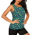 thumbnail image 2 of Fotbe Mushrooms Womens Loose Fit Casual Flowy Slim-Fit Tank Tops Athletic Round Neck Trendy Sleeveless Summer Tops for Gym and Yoga-X-Large, 2 of 7