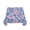 thumbnail image 5 of Wukai Orchids Flowers Waterproof Tablecloth for Kitchen Dining, Fits Square Tables for 2-4 Seats -60"x60", 5 of 7
