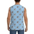 thumbnail image 4 of Bixox Men's French Bulldog2 Printed Shirt Sleeveless Fitness Tank Top-Medium, 4 of 7