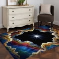 thumbnail image 4 of Rock Cave Washable Area Rugs 3'x5', Star Clouds Canyon Nature Abstract Low Pile Throw Living Room Rug Non-Slip Sturdy Edge Binding Carpet for Indoor Entryway Bedside Kitchen, 4 of 9