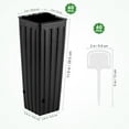 thumbnail image 3 of Tall Black Plastic Tree with Drainage Holes for Indoor and Outdoor Plants, Garden Pots for Trees and Large Plants, 3 of 8