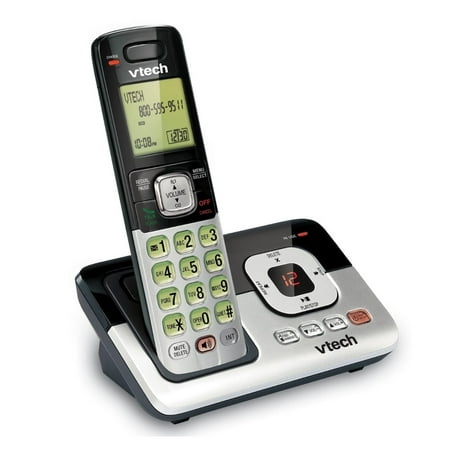 VTech CS6829 DECT 6.0 Handset Cordless Telephone Answering System, Silver