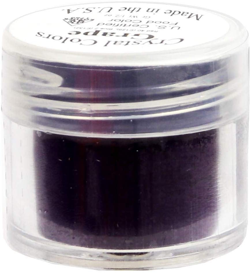 Crystal Color Powder Food Coloring, One Jar of 2.75 Grams Grape