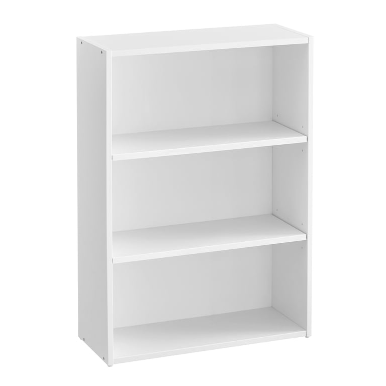 VASAGLE Bookshelf - White, Modern Style Storage Shelf ULBC183T14