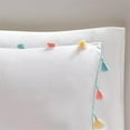 thumbnail image 5 of Pemberly Row Tassel Comforter Set with Heart Shaped Throw Pillow in White, 5 of 10
