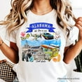 thumbnail image 2 of Artistic Alabama State Themes and Landmarks T-Shirt, Tee for History and Travel Lovers, 2 of 6