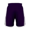 thumbnail image 2 of Alleson Athletic B68785673 Crossover Reversible Shorts, Purple & White - Small, 2 of 3