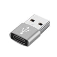 thumbnail image 1 of Adaptador USB 3.1 Tipo C a 3.0 A Carga de Datos 2x + Plata, 1 of 8
