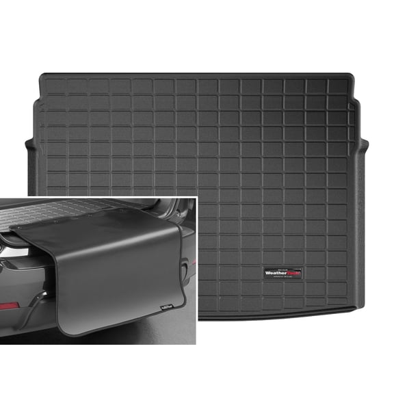 WeatherTech Cargo Trunk Liner with Bumper Protector compatible with 2021-2026 Ford Bronco Sport - Behind 2nd Row w/ Bumper Protector, Black