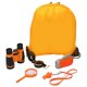 thumbnail image 5 of Kit de exploración al aire libre, bolsa con cordón, linterna, telescopio educativo, lupa, kit de aventura para viajes, camping, senderismo, niños. naranja, 5 of 9