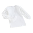 thumbnail image 2 of Automne Hiver Chaud Filles Tricot Princesse Vêtements Duveteux Manches Longues Robe Chandail avec Sac, 2 of 9