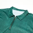 thumbnail image 4 of Blusa y camisa de manga larga con cuello vuelto para hombre, estilo informal de negocios, de moda, con media cremallera y manga larga con cuello vuelto para hombre., 4 of 5