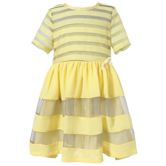 Richie House Girls' Fashion Striped Dress RH1712