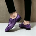 thumbnail image 6 of Men's Crocodile Embossed Purple Oxford Shoes Low Heel Lace Up Shiny Formal Party Wedding Stage Dress Leather Shoes, 6 of 6