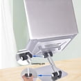 thumbnail image 3 of ruzhgo Desktop Laptop Stand Height Universal Notebook Foldable Computer Bracket Lifting Cooling Tablet Accessories Holder Silver Silver, 3 of 6