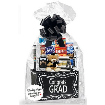 Graduation Thinking Of You Cookies, Candy & More Care Package Snack Gift Box Bundle Set