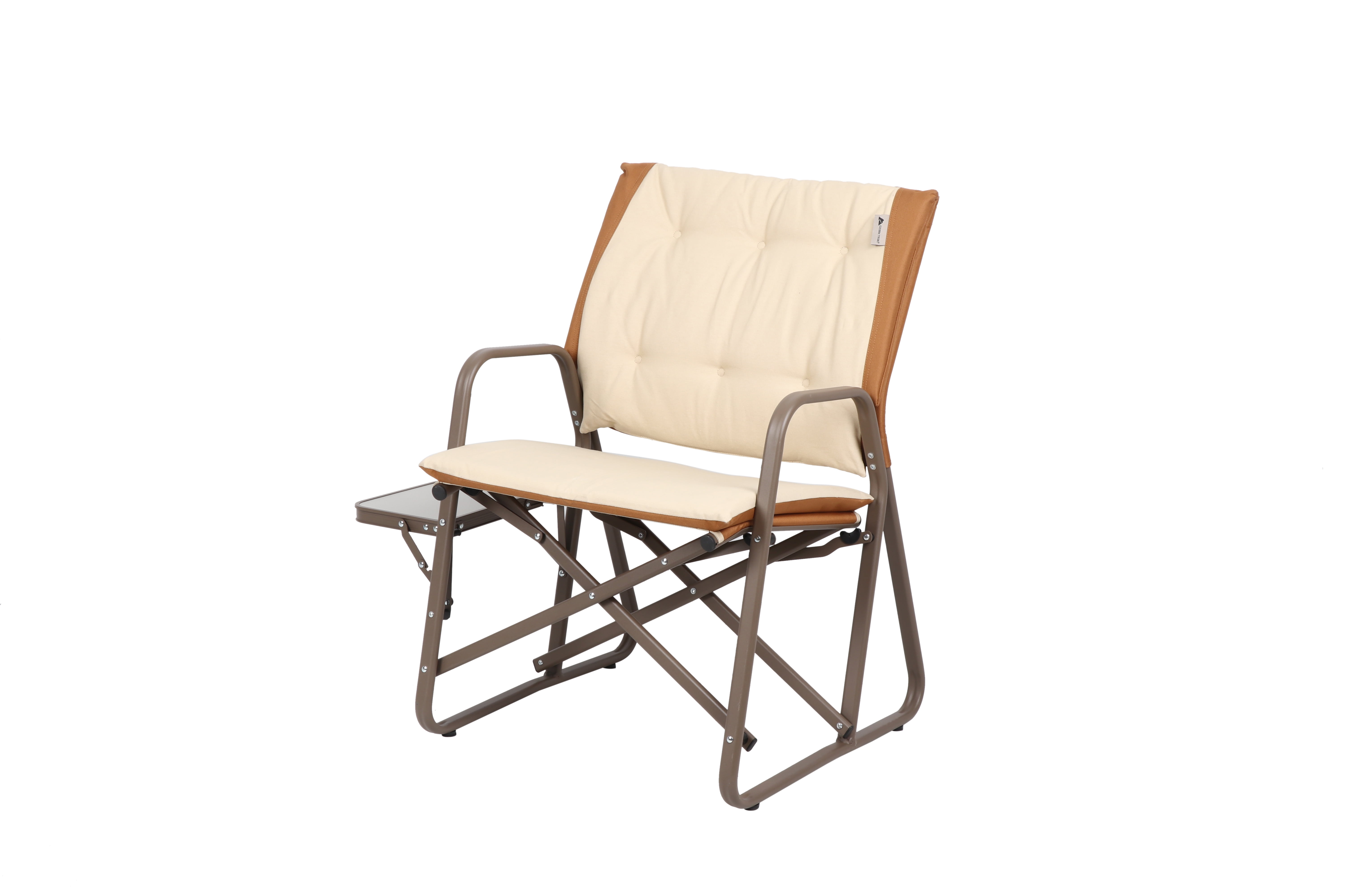 Ozark Trail Director Chair with Side Table, Beige