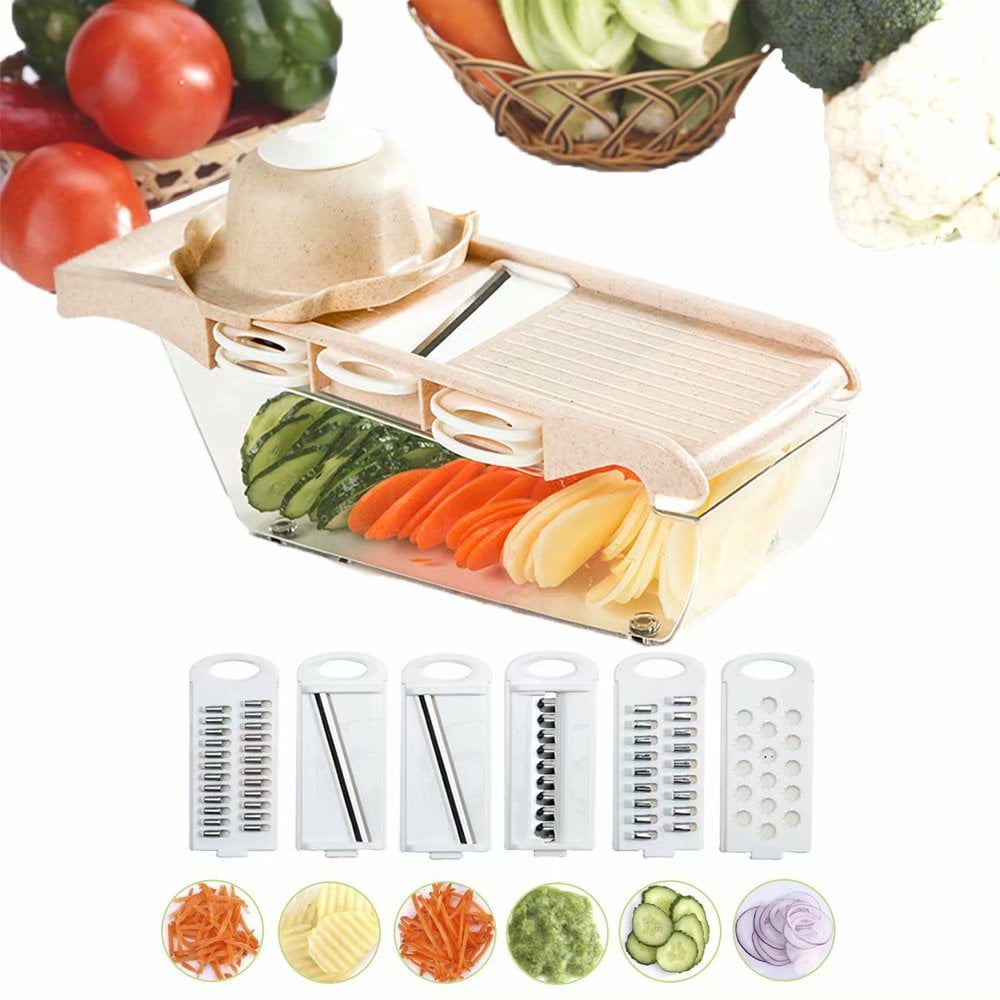 Mandoline Slicer Adjustable Vegetable Shredder Professional Cubing