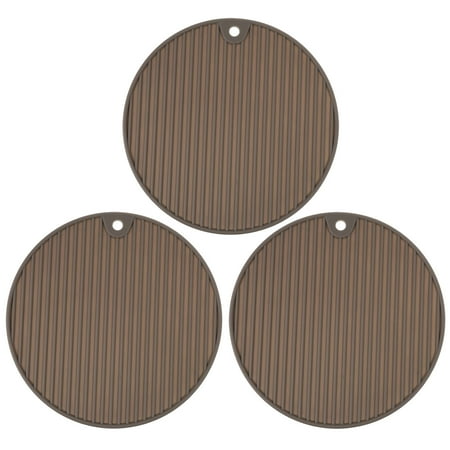 

3pcs Silicone Heat Insulated Pads Anti-slip Kitchen Pot Pads Table Coasters