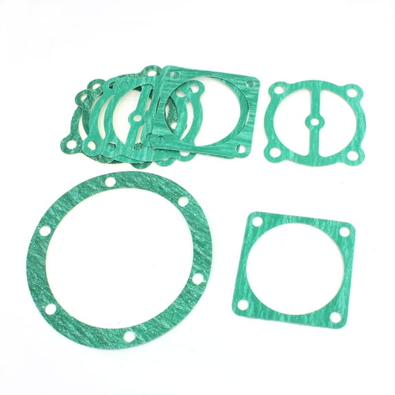 Unique Bargains 10 in 1 Air Compressor Cylinder Head Base Valve Sealing Gaskets Green