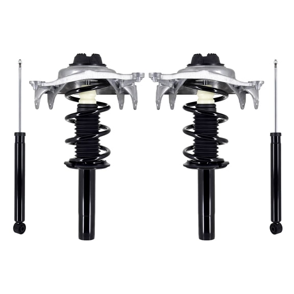 Set of 4 Front Quick Complete Strut-Coil Spring-Rear Shock Absorber For 2013 2014 Audi A4