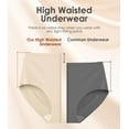 thumbnail image 3 of Womens Underwear Seamless Full Coverage Breathable Briefs No Show Silky Stretch High Waisted Ladies Panties 6 Pack, 3 of 14