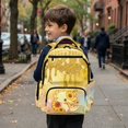 thumbnail image 6 of Garronmavis Gold Glitter Axolotl Elementary Backpack Multi-Pocket Smooth Zippers 17-inch Durable School Bag for 8-10 Primary School Students Daily Use, 6 of 8
