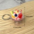 thumbnail image 4 of Simulation Ice Cream Keychain Creative Food Key Chains For Women Cute Imitation Sundae Dessert Cup Bag Pendants Key Ring Gift, 4 of 10