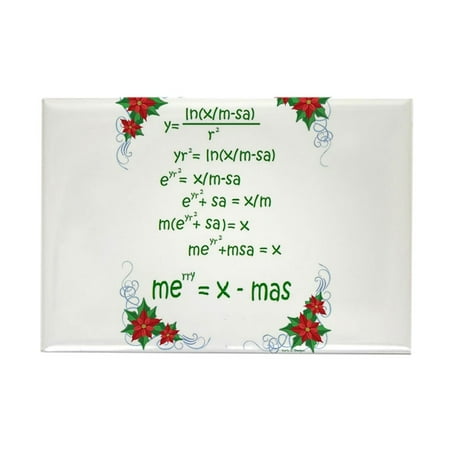 

CafePress - Christmas Math Magnets - Rectangle Magnet 2 x3 Refrigerator Magnet