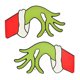 thumbnail image 1 of Decoraciones navideñas de Grinch, cartel colgante de Feliz Navidad con decoración navideña de Grinch, decoración divertida para puertas navideñas. oso de fresa Electrónica, 1 of 5