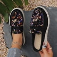 thumbnail image 2 of KIJBLAE Women's Bohemian Sequin Closed Toe Mule Flats, Slip On Trendy Comfortable Casual Flat Shoes Gold 39, 2 of 9