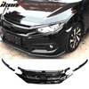 Ikon Motorsports Grille - Fits 16-18 Civic Sedan Coupe OE Gloss Black Front Bumper Grille Hood Mesh ABS