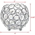thumbnail image 2 of Autorización：Tazón de cristal de 10 cm Candelabro votivo Candelabros de luz de té brillante Linternas de vela Florero de candelabro decorativo para Navidad Año nuevo Centros de mesa de boda Adepaton LRWJ447-2, 2 of 7