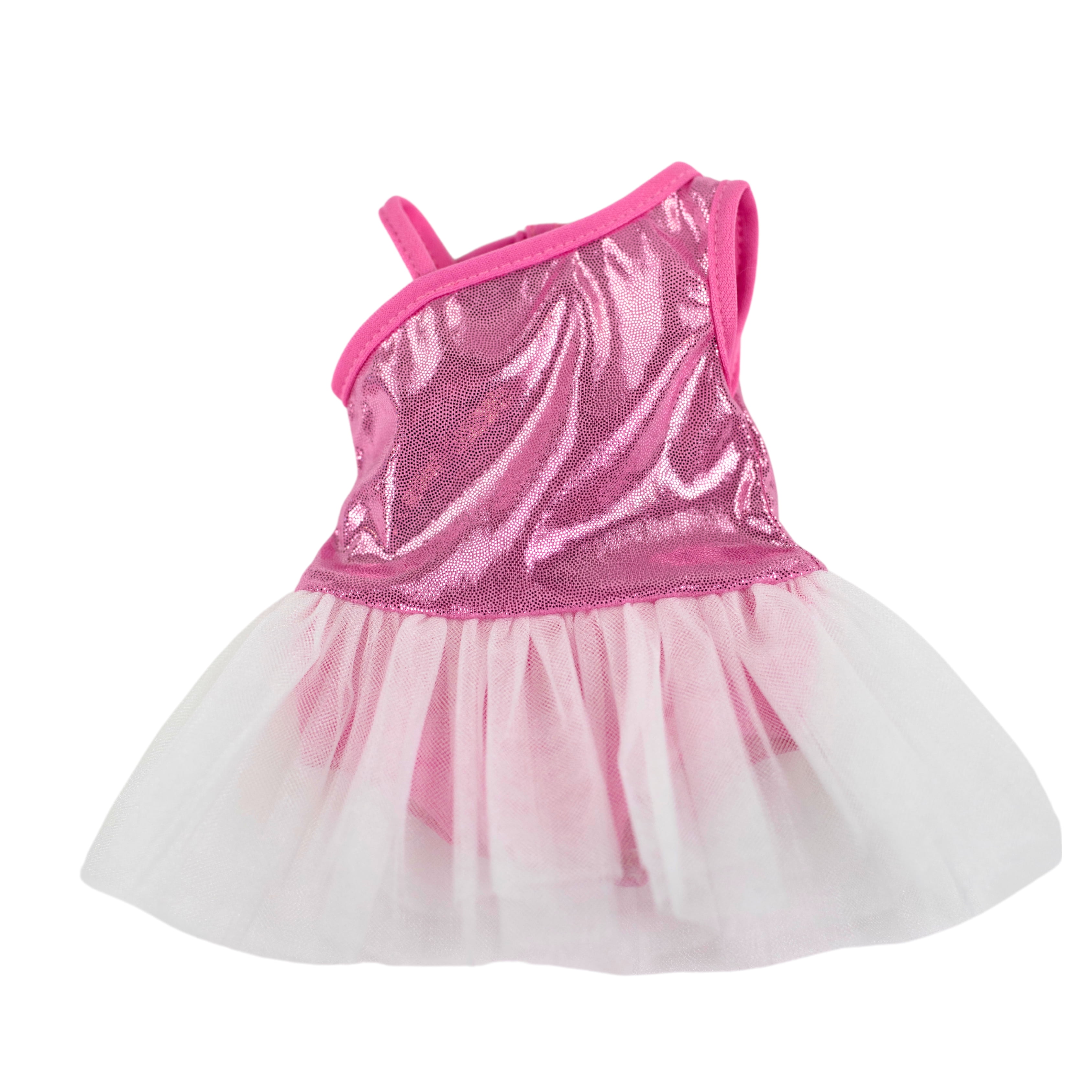 My Life As Ballerina Fashion Set for 18-inch Doll, 3 Pieces Included, Dark Pink with Light Pink Trim