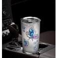 thumbnail image 4 of 20oz Butterfly Gifts for Women, Valentines Day Gifts for Her, Coffee Thermos, Coffee Gifts For Women, Inspirational Jewelry Cute Butterfly Tumbler Cup, Insulated Travel Coffee Mug with Lid, 4 of 6