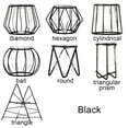 thumbnail image 2 of Gift Nordic Styles Plants Frame Desktop Ornament Iron Geometric Pattern Hydroponic Vase Terrarium Metal Holder Glass Planter BLACK CYLINDRICAL, 2 of 8