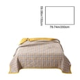 thumbnail image 3 of Cotton Summer Quilt | Lightweight Thin Bed Quilt for Hot Weather | Breathable Cool Quilt for Adults | Dormitory Bedding | 150x200cm Single Size | 1 Piece, 3 of 6