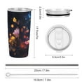 thumbnail image 2 of Wildflowers Butterfly 20oz Tumbler with Lid And Straw Insulated Mug Stainless Steel Vacuum Double Wall Mug For< Car>, 2 of 8