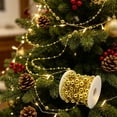 thumbnail image 2 of Christmas Bead Garland, Flexible Plastic Pearl Beaded String, Shiny Ball Bead Chain Ornament for Christmas Tree, Fireplace Mantle, Wreath, Holiday Home Decor, Party Display & DIY Craft Projects, 2 of 9