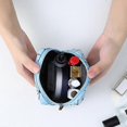 thumbnail image 4 of Waterproof PU Leather Sanitary Napkin Organizer Pouch Rhombus Quare Bag Handbag, 4 of 5