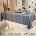 thumbnail image 4 of decorUhome Linen Rectangle Tablecloth 60x84 inch, Stain and Wrinkle Resistant Washable Table Cloth, Decorative Waterproof Fabric Table Cover for Dining Party, Grey, 4 of 8