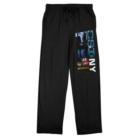 CSI: New York Men's Black Sleep Pants-Medium