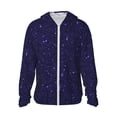 thumbnail image 1 of Fotbe Glittering Purple Starfield Chaqueta con Protección Solar UPF 50+ para Hombre y Mujer, Camisa con Capucha y Bolsillos-3X-Large, 1 of 7