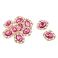 thumbnail image 3 of Abbracc 20pcs DIY Round Rhinestone Buttons Embellishments for Sewing Dress Scrapbook Pink Clear, 3 of 9
