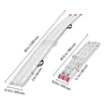 thumbnail image 4 of KFFKFF Aluminum Inclines, 750 lbs, Single Sturdy Incline with Broad Surface, Universally Compatible Load Incline with Grips, Suitable for Motorbike, Electric Bike, Bike, and more, 4 of 9